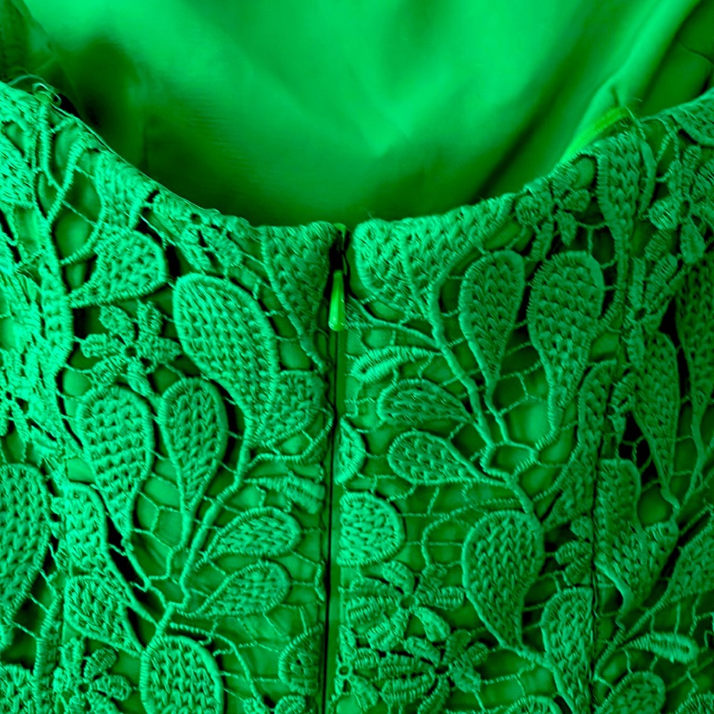 Emerald Green Strapless Dress - Picture 12 of 12